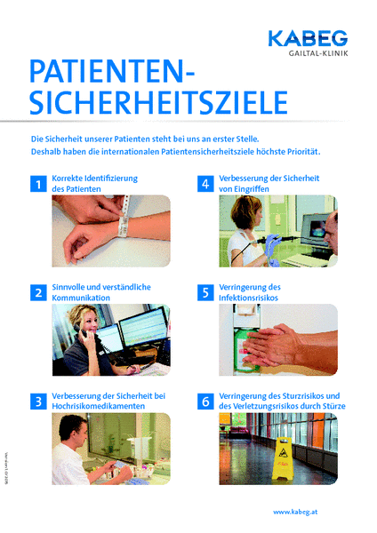 Patientensicherheitsziele 